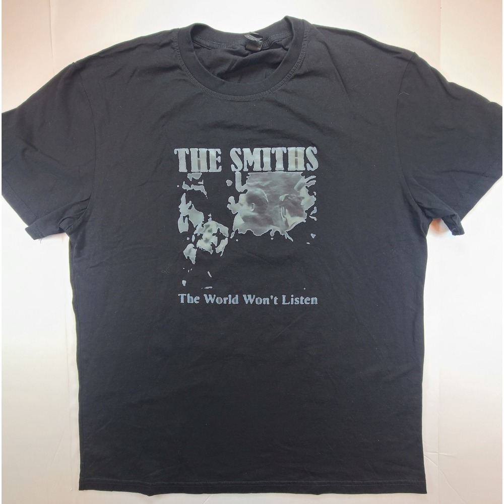 Magic Custom The Smiths The World Wont Listen Black T Shirt Men XL Graphic Print